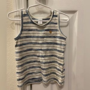 Old Navy blue striped tank. Size 3T.